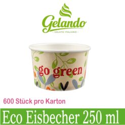 250 Pappbecher go green 250ml