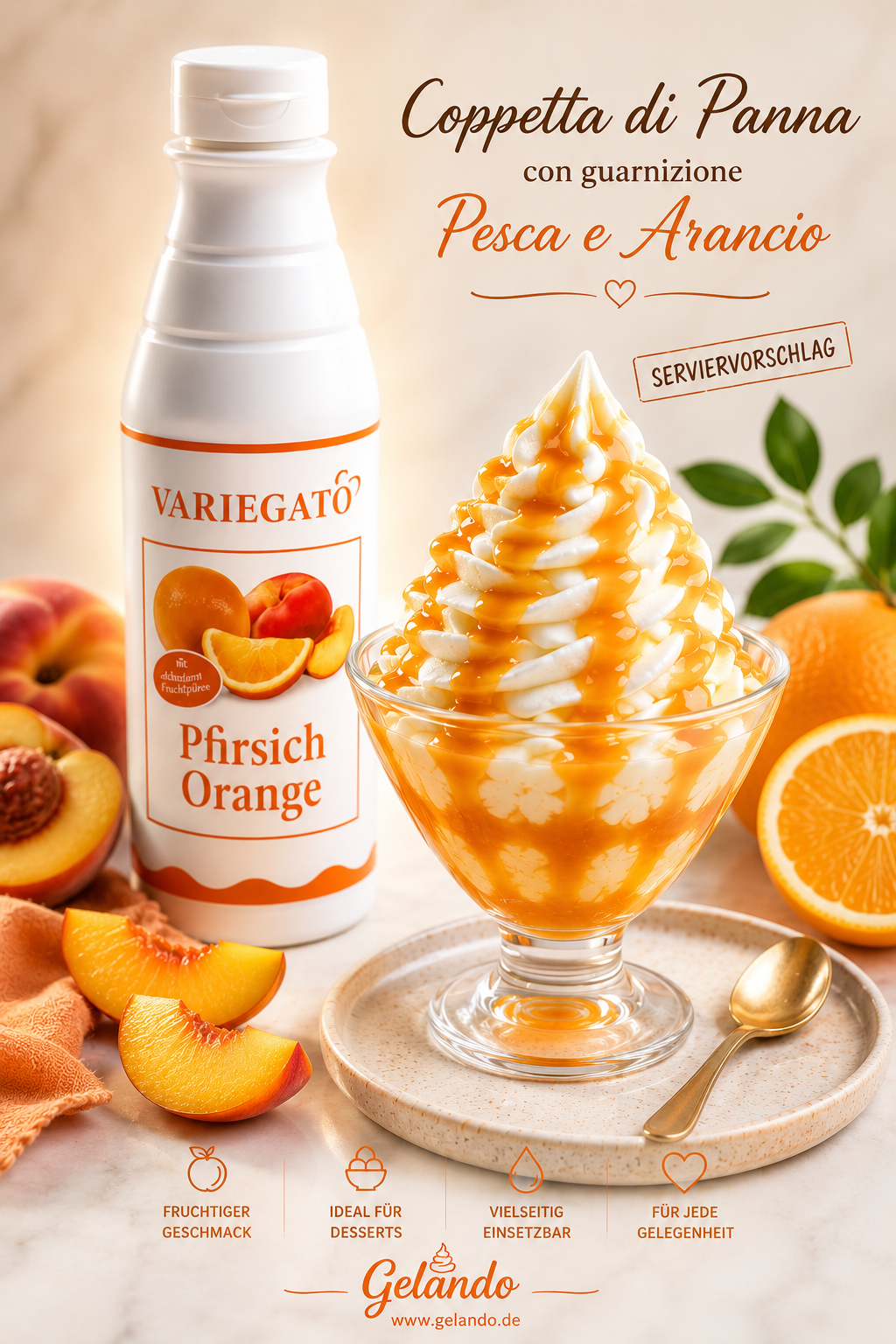 Variegato Pfirsich-Orange